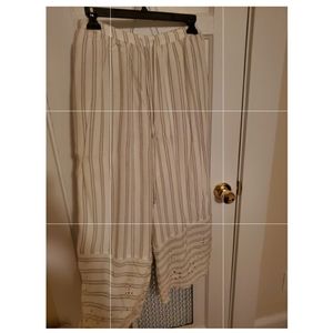 American eagle wide leg striped pants
